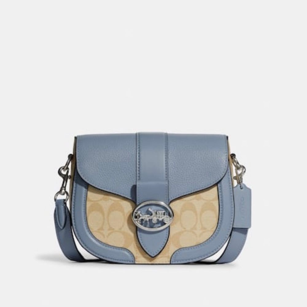 Brand new with tags beautiful blue coach satchel